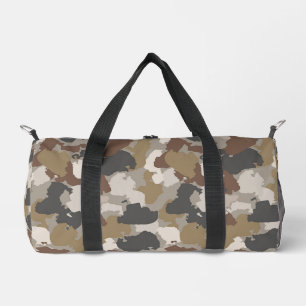 Sac De Sport Camouflage Militaire Tons Terre Bruns
