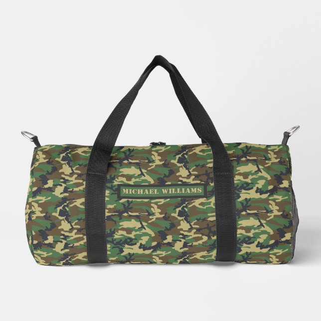 Sac De Sport Camouflage Militaire Woodland Imprimer - Personnal (Recto)