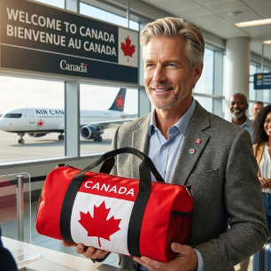 Sac De Sport CANADA. Drapeau canadien. Patriotique.