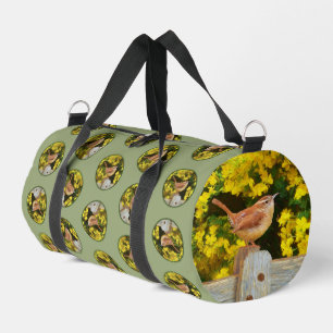 Sac De Sport Carolina Wren sur la peinture de clôture Art origi