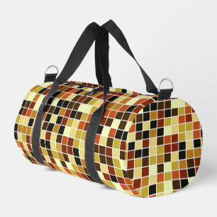 Sac De Sport Carreaux de piscine, Carreaux de mosaïque Brown, M
