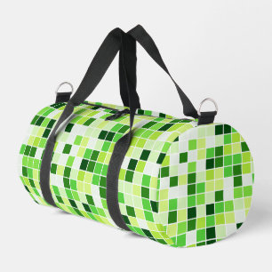 Sac De Sport Carreaux de Piscine, Carreaux de Mosaïque Verts, M