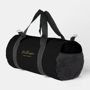 Sac De Sport Carte de signature élégante de script d'affaires