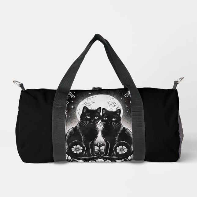 Sac De Sport Carte Tarot Les amateurs Chats Noirs (Recto)