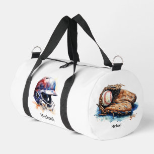 Sac De Sport Casque de joueur d'entraîneur de baseball nom ou p