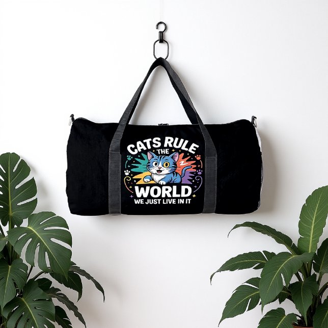 SAC DE SPORT CATS RULE THE WORLD (Créateur téléchargé)