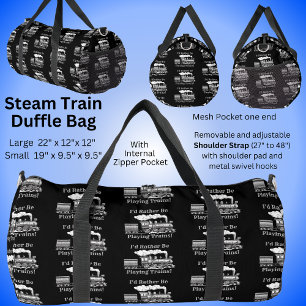 Sac De Sport Changer le texte Je préfère jouer à Steam Train