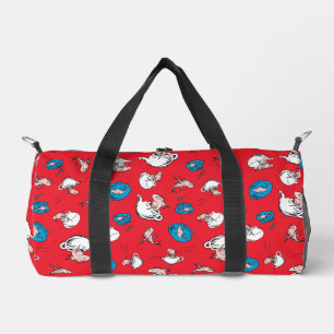 Sac De Sport Chat Dans Le Casquette   Le Motif rouge poisson