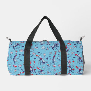 Sac De Sport Chat Dans Le Casquette   Motif bleu