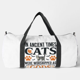 Sac De Sport Chats Anciens Drôles Adorés Comme Dieux Chemise Vi