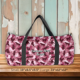 Sac De Sport Chats Camouflage rose