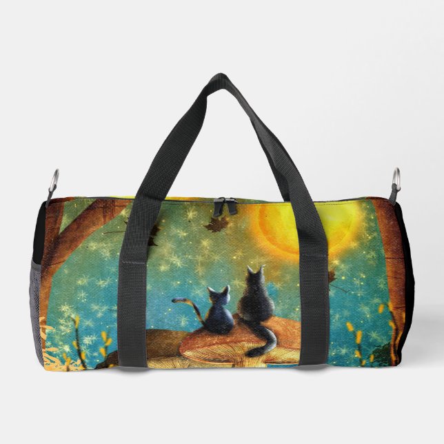 Sac De Sport Chats de champignons (Verso)