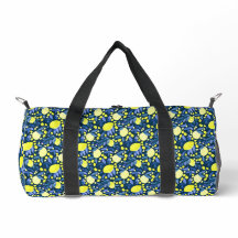 Chic Méditerranéen Rustique Citrons Feuille Bleue