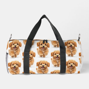 Sac De Sport Chiot graphique blanc et orange 