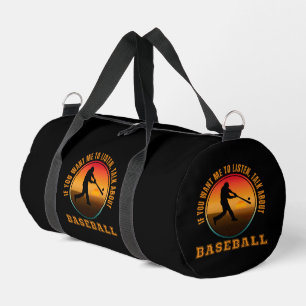 Sac De Sport Citation de baseball drôle silhouette vintage joue