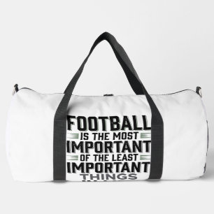 Sac De Sport Citation de Football Typographie Vintage T-shirt D