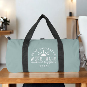 Sac De Sport Citation Motivationnelle Positive avec Votre Nom