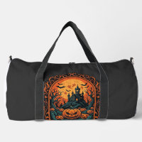 Citrouille d'Halloween Maison Hantée Pleine Lune C