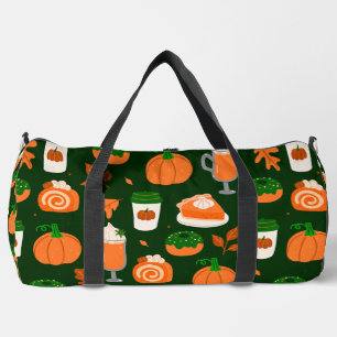 Sac De Sport citrouille épice café vert foncé