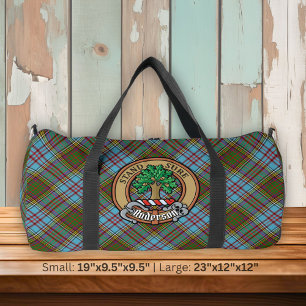 Sac De Sport Clan Anderson Crest sur Tartan