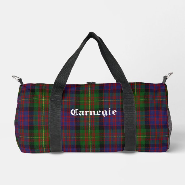 Sac De Sport Clan Carnegie Tartan personnalisable (Recto)
