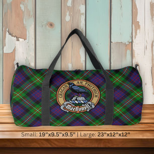 Sac De Sport Clan MacDonell de Glengarry Crête sur Tartan