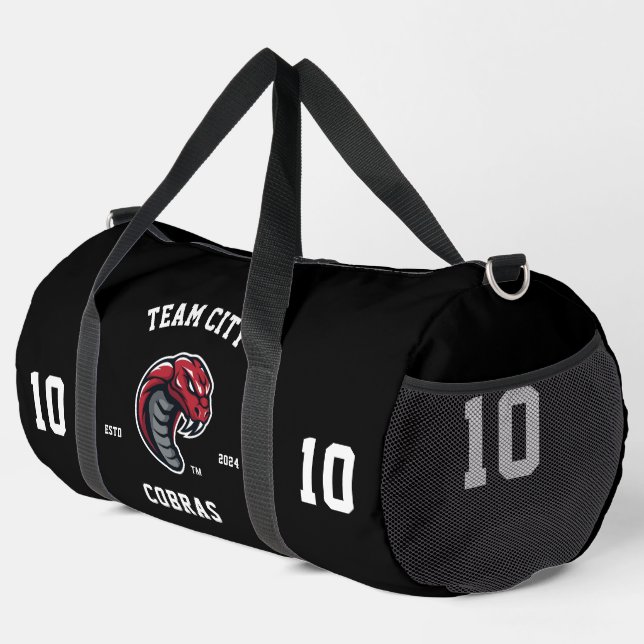 Sac De Sport Cobras "Customizable" Sport Team (Coin droit)