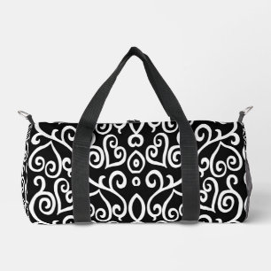 Sac De Sport Coeurs noir et blanc