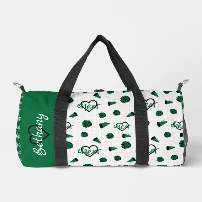 Sac De Sport Coeurs verts, Pom Poms, Motif mégaphone (Recto)