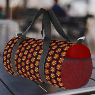 Sac De Sport Collarette rouge Dahlia motifs floraux