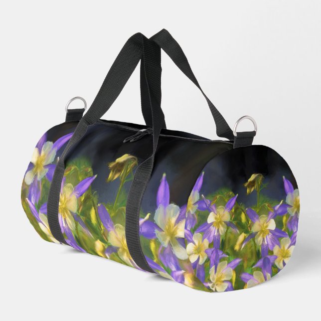 Sac De Sport Colorado Colorado Blue Columbines Peinture Art ori (Coin gauche)