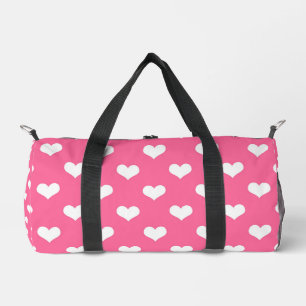 Sac De Sport Conception de coeurs adorables roses blancs