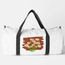 Conception florale rustique sur fond marron