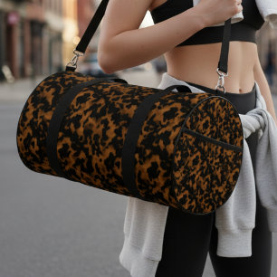 Sac De Sport Coquille de Tortue Marron Moderne Élégante