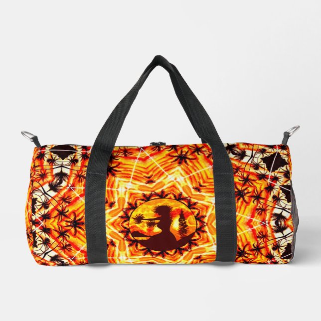 Sac De Sport Coucher de soleil hawaïen Hula Palms (Recto)