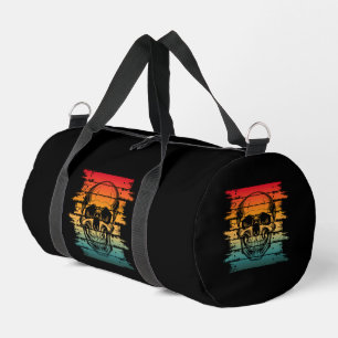 Sac De Sport Crâne Silhouette Rétro Vintage