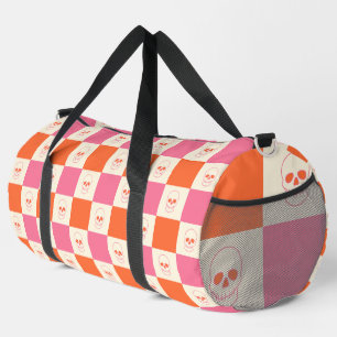 Sac De Sport Crânes de tableau de bord en rose, orange et crème