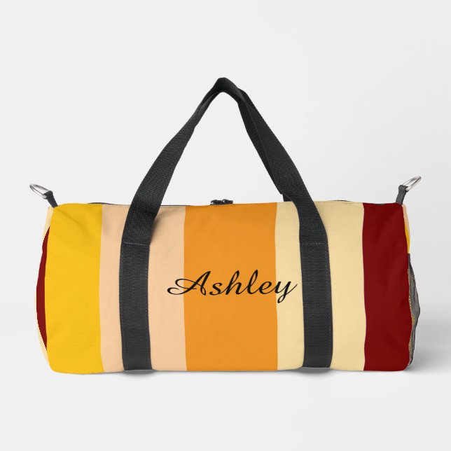 Sac De Sport Customized Name Colourful Stylish Modern Elegant  (Recto)