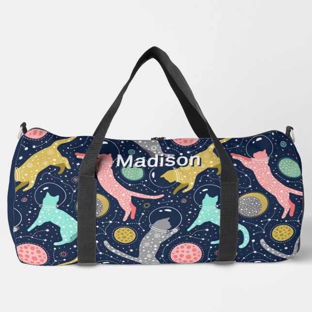 Sac De Sport Cute Céleste Mystical Space Chats Personnalisés (Recto)