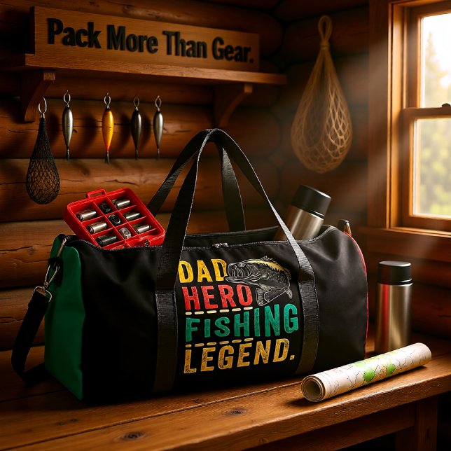 Sac De Sport Dad Hero Fishing Legend (Créateur téléchargé)