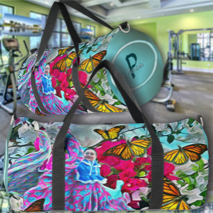 Sac De Sport Danse avec Fleurs et Papillons PV01