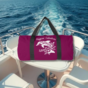 Sac De Sport Dauphin hawaïen Flippin' Fabelle couleur de vin