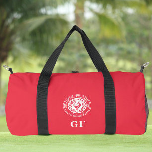Sac de sport de voyage rouge personnalisé avec mon
