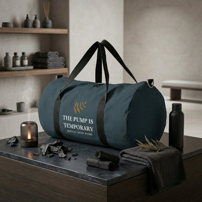 Sac De Sport Déconstruit & Charbon de Bois Rétabli | Minimalism (Deconstructed & Recovering Charcoal | Dark Minimal Duffle Bag)