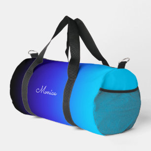 Sac De Sport Dégradé noir Indigo et bleu Aqua