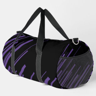 Sac De Sport Diagonales en violet et noir