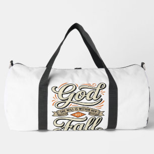Sac De Sport Dieu Est En Elle Elle Ne Tombera Pas Vintage Shirt
