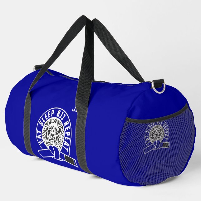 Sac De Sport Dormir Manger BJJ Répéter - Ceinture bleue "Person (Coin droit)