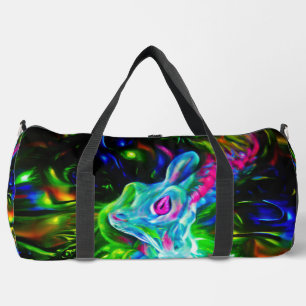 Sac De Sport Dragon de lapin psychédélique à Neon Imaginaire