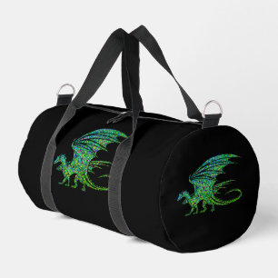 Sac De Sport Dragon de mosaïque vert incroyable 